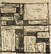 Theo van Doesburg Study for Stained-Glass Composition III Spain oil painting artist